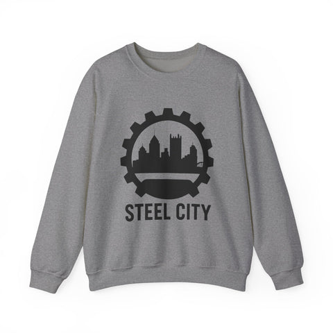 Steel City Gear Skyline - Heavy Blend™ Crewneck Sweatshirt Sweatshirt - YinzerShop