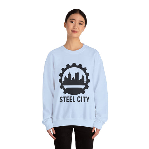 Steel City Gear Skyline - Heavy Blend™ Crewneck Sweatshirt Sweatshirt - YinzerShop