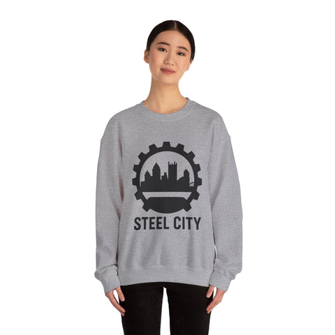 Steel City Gear Skyline - Heavy Blend™ Crewneck Sweatshirt Sweatshirt - YinzerShop