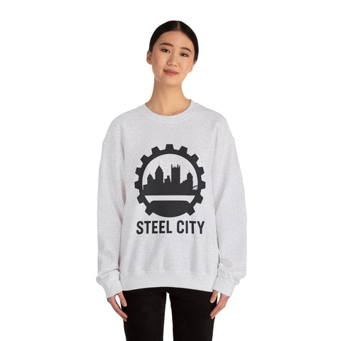 Steel City Gear Skyline - Heavy Blend™ Crewneck Sweatshirt Sweatshirt - YinzerShop