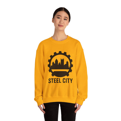 Steel City Gear Skyline - Heavy Blend™ Crewneck Sweatshirt Sweatshirt - YinzerShop