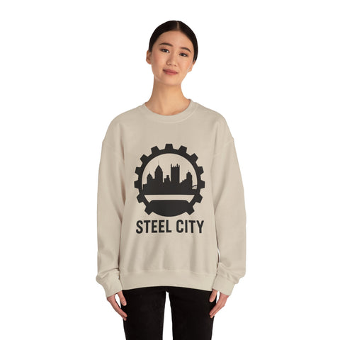 Steel City Gear Skyline - Heavy Blend™ Crewneck Sweatshirt Sweatshirt - YinzerShop