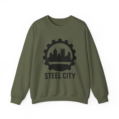 Steel City Gear Skyline - Heavy Blend™ Crewneck Sweatshirt Sweatshirt - YinzerShop