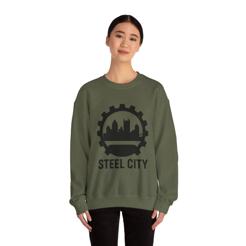 Steel City Gear Skyline - Heavy Blend™ Crewneck Sweatshirt Sweatshirt - YinzerShop