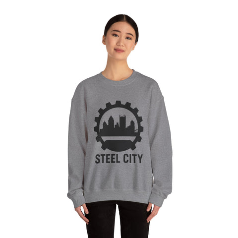 Steel City Gear Skyline - Heavy Blend™ Crewneck Sweatshirt Sweatshirt - YinzerShop
