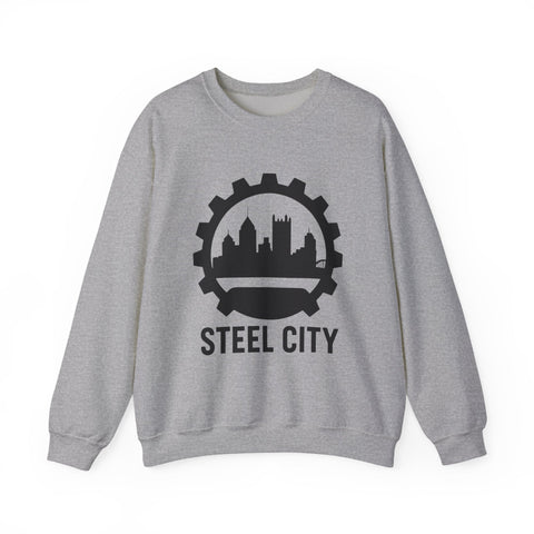 Steel City Gear Skyline - Heavy Blend™ Crewneck Sweatshirt Sweatshirt - YinzerShop