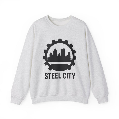 Steel City Gear Skyline - Heavy Blend™ Crewneck Sweatshirt Sweatshirt - YinzerShop