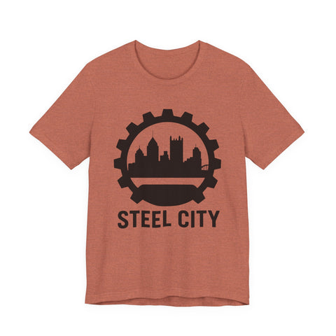 Steel City Gear Skyline - Unisex Jersey Short Sleeve Tee T-Shirt - YinzerShop
