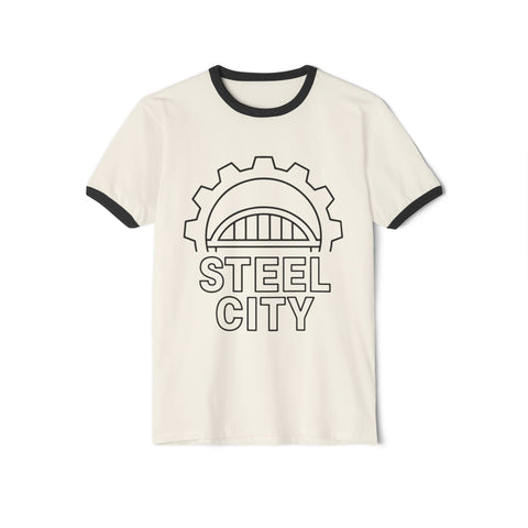 Steel City Gear - Unisex Cotton Ringer T-Shirt T-Shirt - YinzerShop
