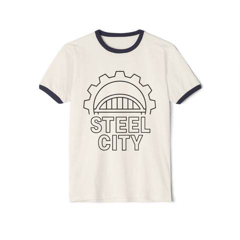 Steel City Gear - Unisex Cotton Ringer T-Shirt T-Shirt - YinzerShop