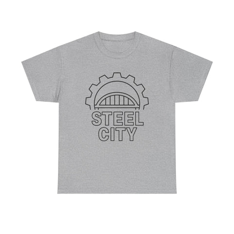 Steel City Gear - Unisex Heavy Cotton Tee T-Shirt - YinzerShop