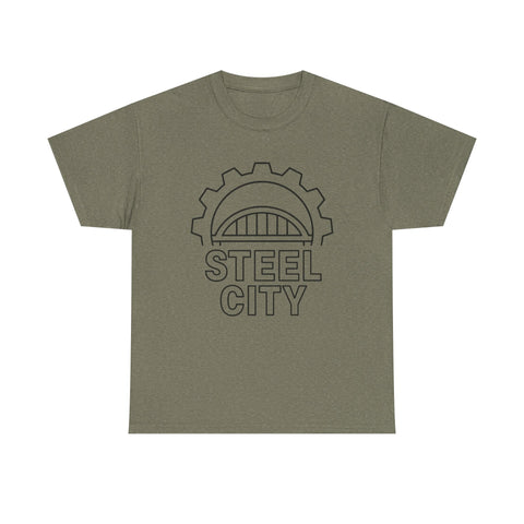 Steel City Gear - Unisex Heavy Cotton Tee T-Shirt - YinzerShop