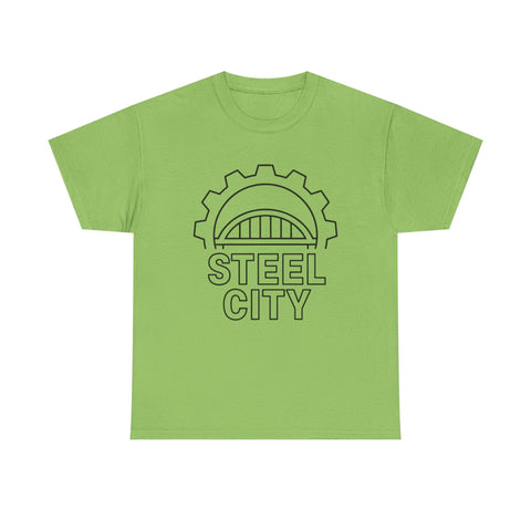 Steel City Gear - Unisex Heavy Cotton Tee T-Shirt - YinzerShop