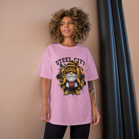 Steel City Gnome - Champion T-Shirt T-Shirt - YinzerShop