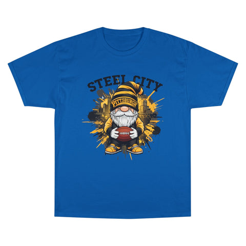 Steel City Gnome - Champion T-Shirt T-Shirt - YinzerShop