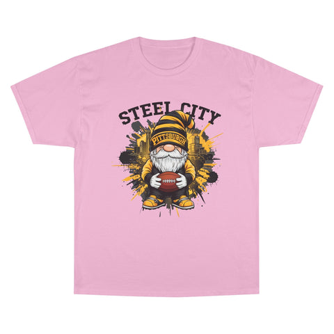 Steel City Gnome - Champion T-Shirt T-Shirt - YinzerShop