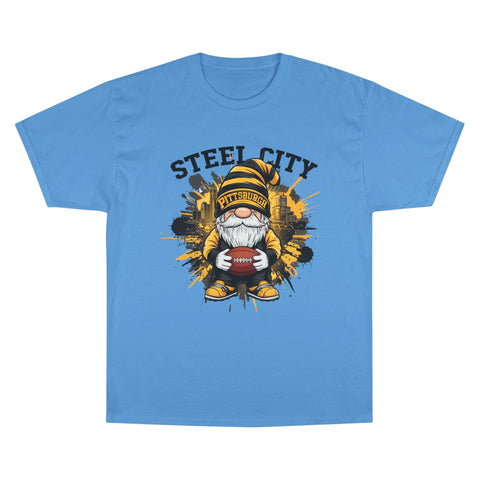 Steel City Gnome - Champion T-Shirt T-Shirt - YinzerShop