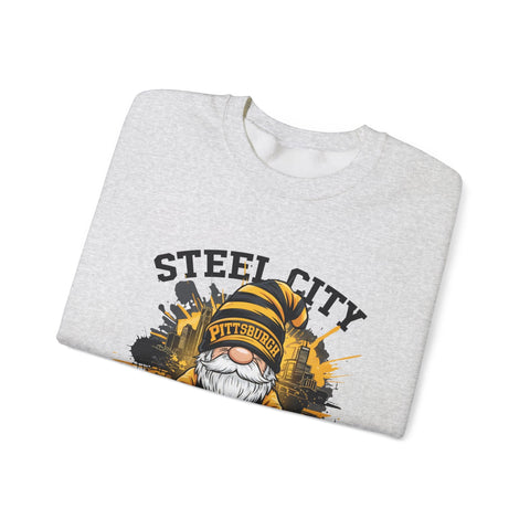 Steel City Gnome - Heavy Blend™ Crewneck Sweatshirt Sweatshirt - YinzerShop