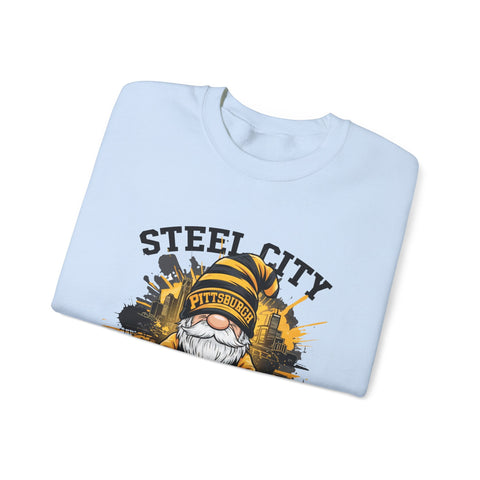 Steel City Gnome - Heavy Blend™ Crewneck Sweatshirt Sweatshirt - YinzerShop