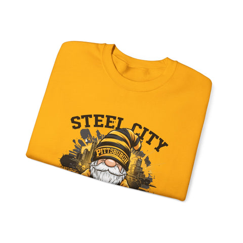 Steel City Gnome - Heavy Blend™ Crewneck Sweatshirt Sweatshirt - YinzerShop
