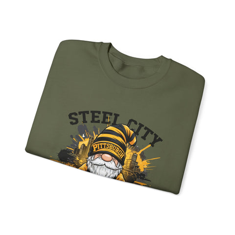 Steel City Gnome - Heavy Blend™ Crewneck Sweatshirt Sweatshirt - YinzerShop