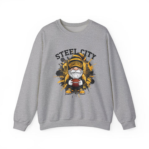 Steel City Gnome - Heavy Blend™ Crewneck Sweatshirt Sweatshirt - YinzerShop