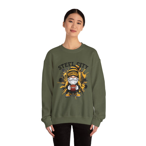 Steel City Gnome - Heavy Blend™ Crewneck Sweatshirt Sweatshirt - YinzerShop