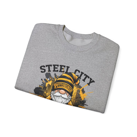 Steel City Gnome - Heavy Blend™ Crewneck Sweatshirt Sweatshirt - YinzerShop