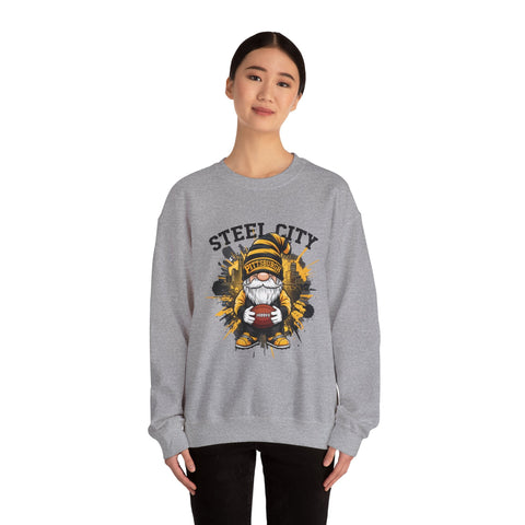 Steel City Gnome - Heavy Blend™ Crewneck Sweatshirt Sweatshirt - YinzerShop