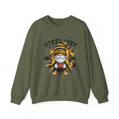 Steel City Gnome - Heavy Blend™ Crewneck Sweatshirt Sweatshirt - YinzerShop