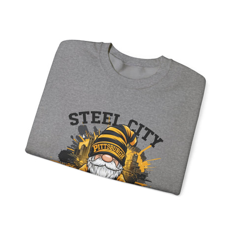 Steel City Gnome - Heavy Blend™ Crewneck Sweatshirt Sweatshirt - YinzerShop