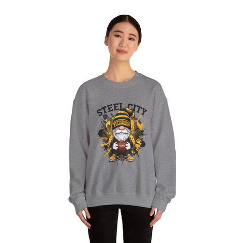 Steel City Gnome - Heavy Blend™ Crewneck Sweatshirt Sweatshirt - YinzerShop