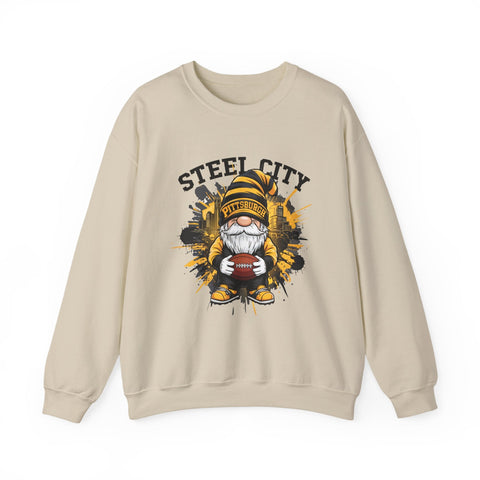 Steel City Gnome - Heavy Blend™ Crewneck Sweatshirt Sweatshirt - YinzerShop