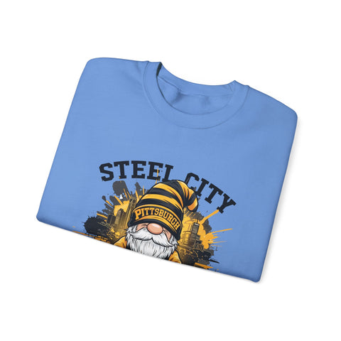 Steel City Gnome - Heavy Blend™ Crewneck Sweatshirt Sweatshirt - YinzerShop