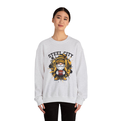 Steel City Gnome - Heavy Blend™ Crewneck Sweatshirt Sweatshirt - YinzerShop