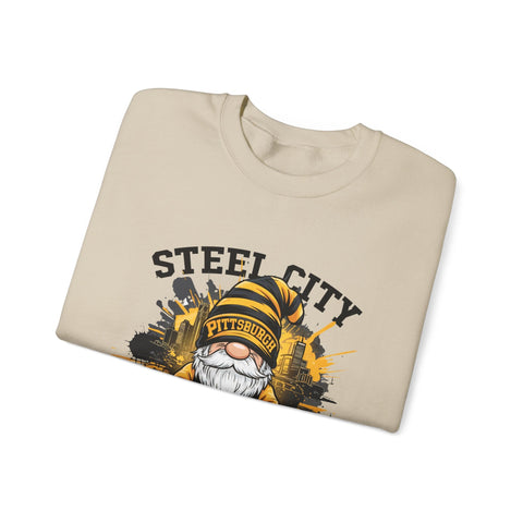 Steel City Gnome - Heavy Blend™ Crewneck Sweatshirt Sweatshirt - YinzerShop