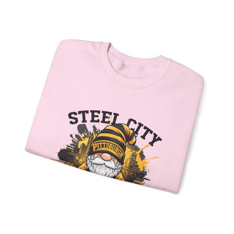 Steel City Gnome - Heavy Blend™ Crewneck Sweatshirt Sweatshirt - YinzerShop