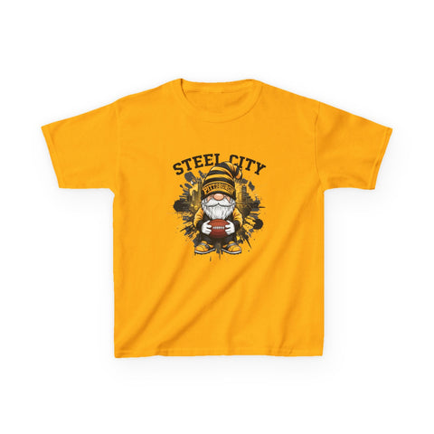 Steel City Gnome - Kids Graphic T-Shirt Kids Apparel - YinzerShop
