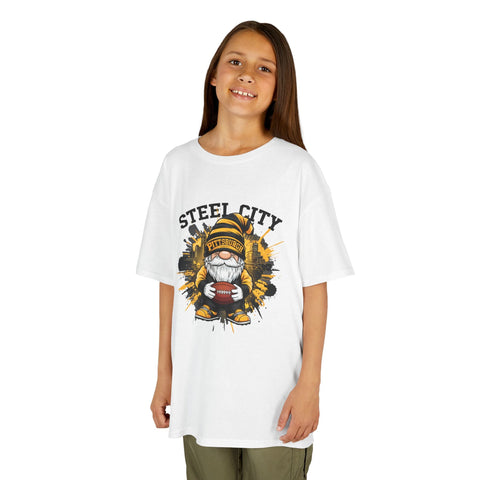 Steel City Gnome - Kids Graphic T-Shirt Kids Apparel - YinzerShop