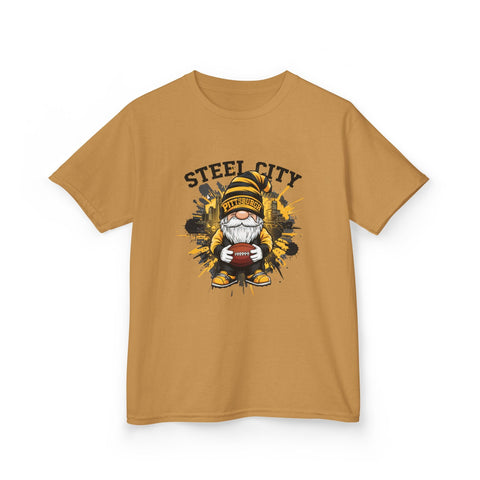 Steel City Gnome - Kids Graphic T-Shirt Kids Apparel - YinzerShop