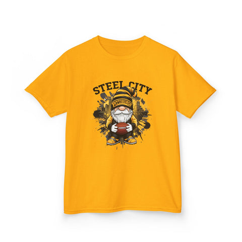 Steel City Gnome - Kids Graphic T-Shirt Kids Apparel - YinzerShop