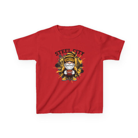 Steel City Gnome - Kids Graphic T-Shirt Kids Apparel - YinzerShop