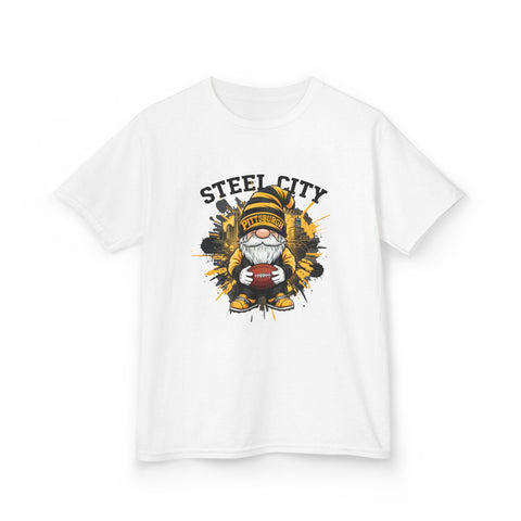 Steel City Gnome - Kids Graphic T-Shirt Kids Apparel - YinzerShop