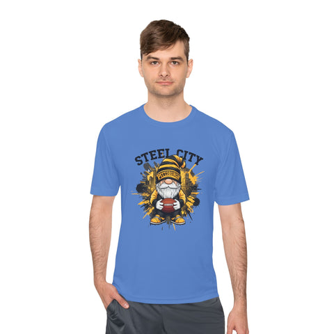 Steel City Gnome - Sport-Tek Unisex Moisture Wicking Tee T-Shirt - YinzerShop