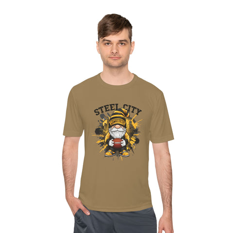 Steel City Gnome - Sport-Tek Unisex Moisture Wicking Tee T-Shirt - YinzerShop