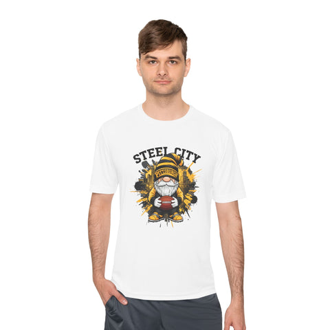 Steel City Gnome - Sport-Tek Unisex Moisture Wicking Tee T-Shirt - YinzerShop