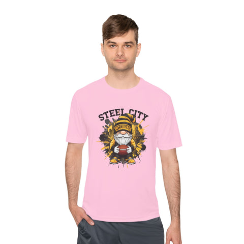 Steel City Gnome - Sport-Tek Unisex Moisture Wicking Tee T-Shirt - YinzerShop