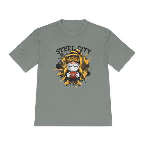 Steel City Gnome - Sport-Tek Unisex Moisture Wicking Tee T-Shirt - YinzerShop