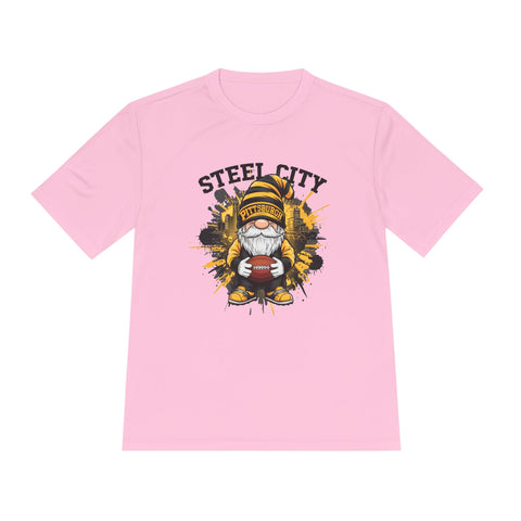 Steel City Gnome - Sport-Tek Unisex Moisture Wicking Tee T-Shirt - YinzerShop