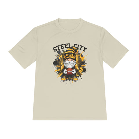 Steel City Gnome - Sport-Tek Unisex Moisture Wicking Tee T-Shirt - YinzerShop